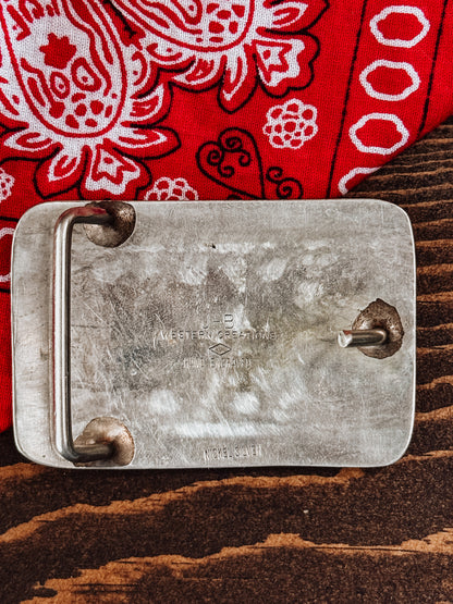 Vintage Square Dance Belt Buckle