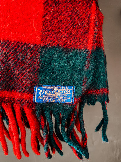 Vintage Pendleton Wool Tartan Blanket