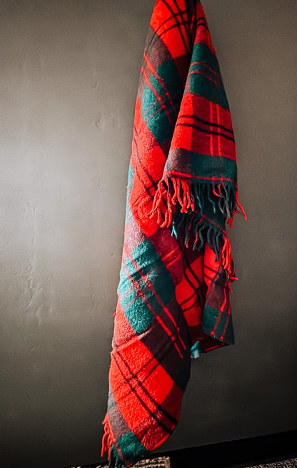 Vintage Pendleton Wool Tartan Blanket