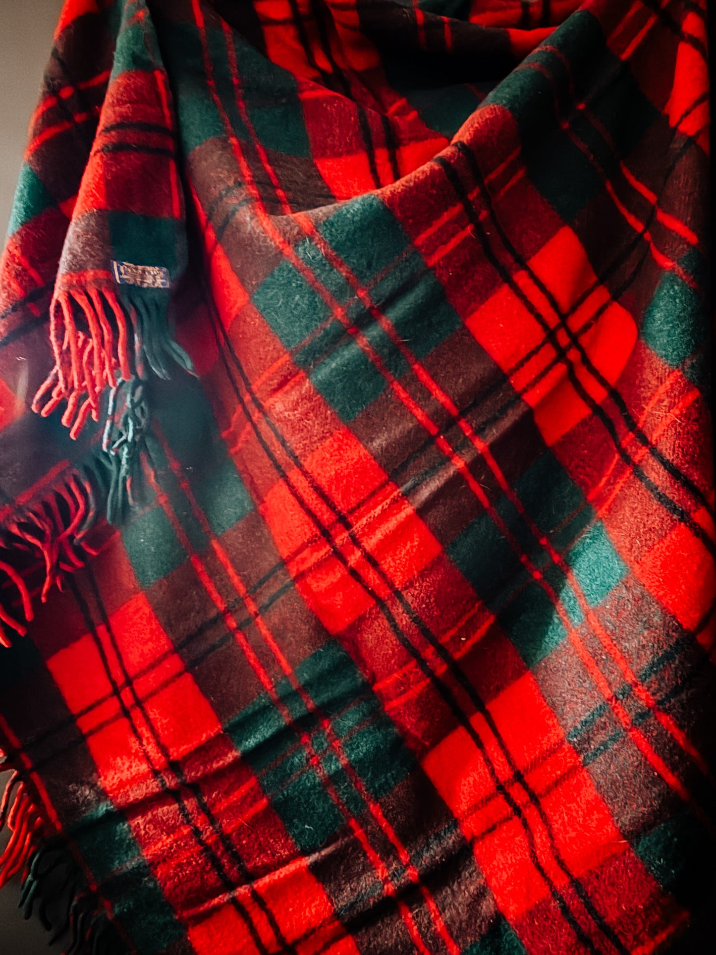 Vintage Pendleton Wool Tartan Blanket