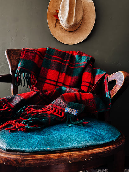 Vintage Pendleton Wool Tartan Blanket