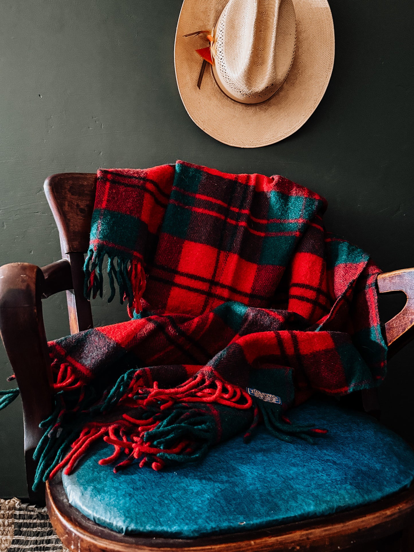 Vintage Pendleton Wool Tartan Blanket