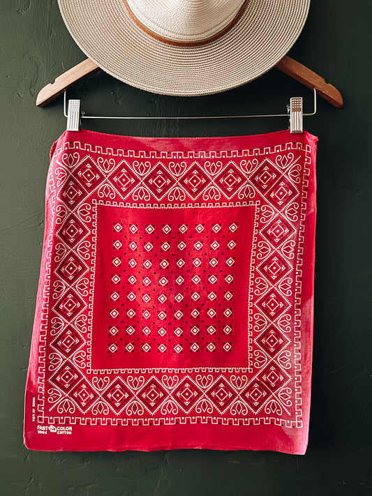 Vintage 1960s Fast Color Bandana