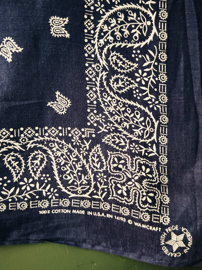 Vintage Wamcraft Bandana Made in USA