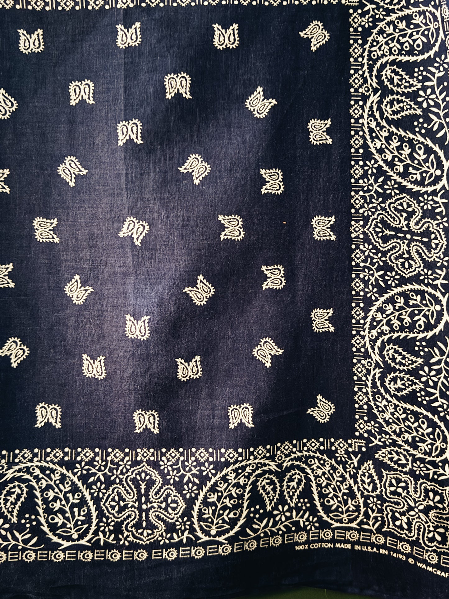 Vintage Wamcraft Bandana Made in USA