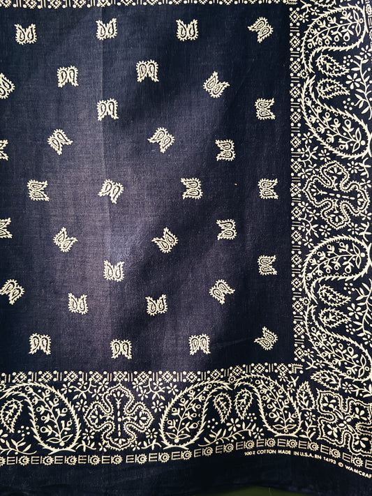 Vintage Wamcraft Bandana Made in USA