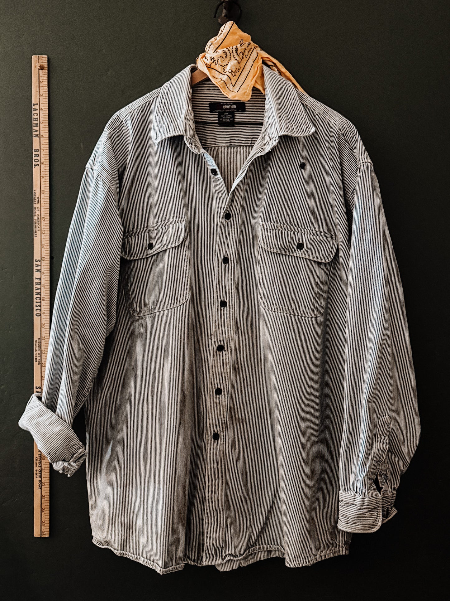 Five Brother Hickory Stripe Work Shirt
