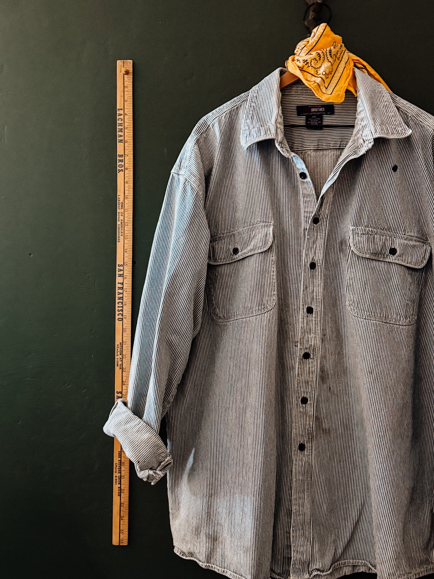Five Brother Hickory Stripe Work Shirt