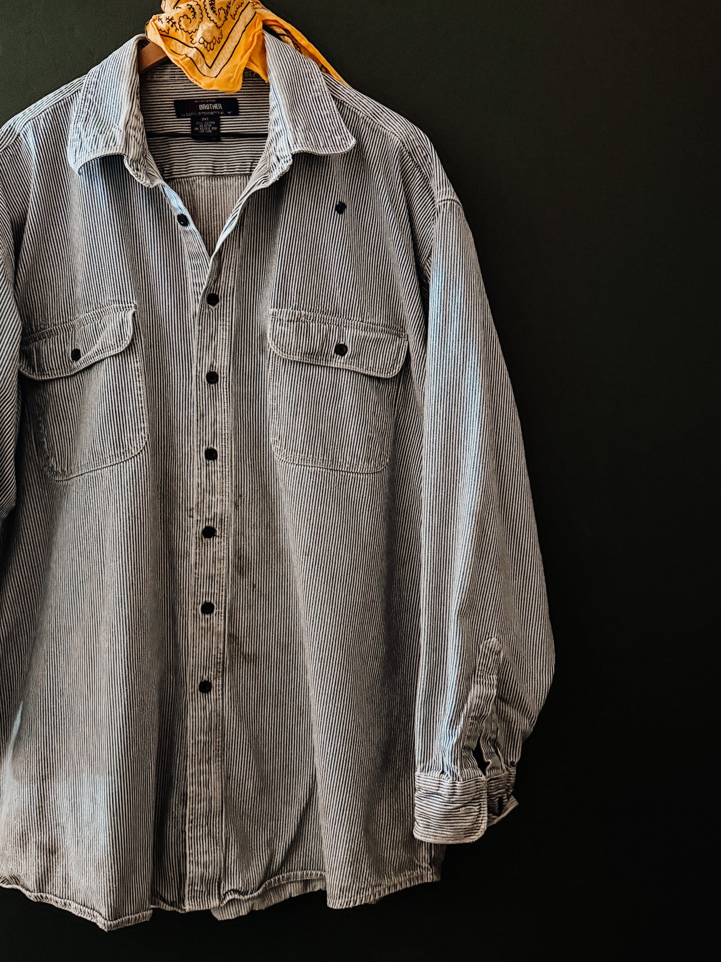 Five Brother Hickory Stripe Work Shirt