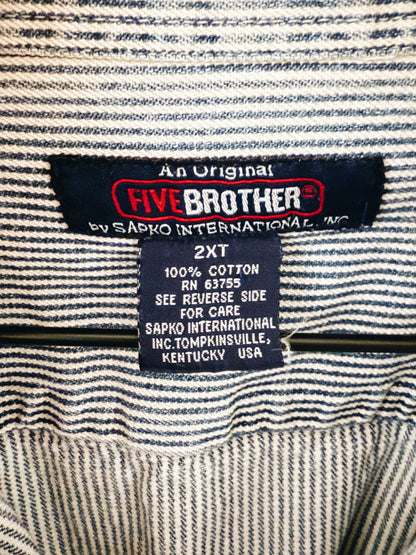 Five Brother Hickory Stripe Work Shirt