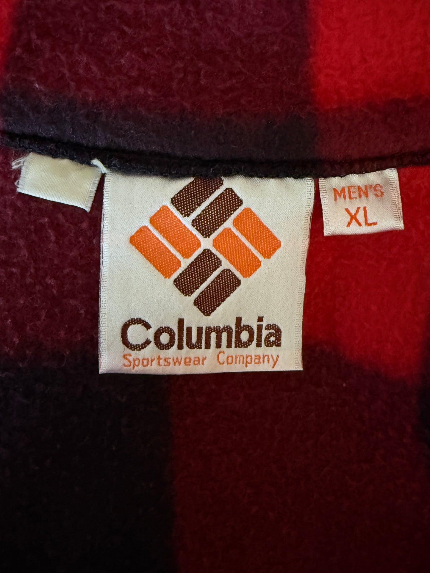 Columbia Buffalo Plaid Fleece Jacket -Vintage