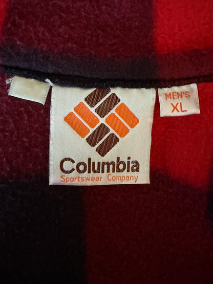 Columbia Buffalo Plaid Fleece Jacket -Vintage