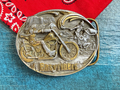 EasyRiders Belt Buckle - David Mann’s legendary “Ghostrider” - super rare buckle