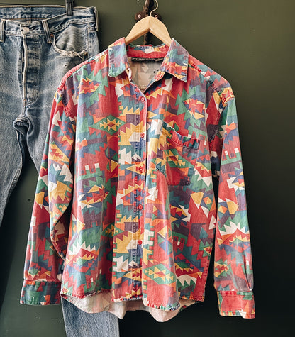 Southwestern Folk Art Shirt — Point One Classics | Vintage
